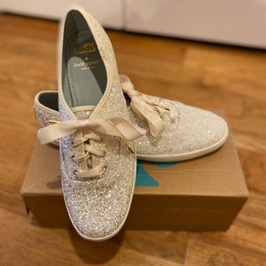 Kate Spade/Keds glitter flats - Size 9.5 - New